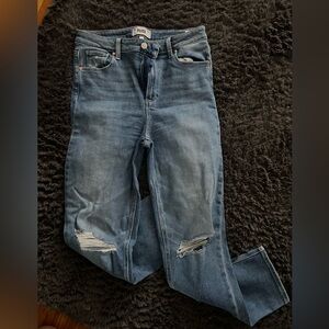 PAIGE Classic Blue Straight Leg